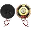 QUARKZMAN 2 Pcs Altoparlante Piccolo 8 Ohm 2W Guscio Metallico Rotondo