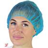 BERICAH SPA CUFFIA TONDA IN TNT POLIPROPILENE ELASTICO CIRCOLARE DIAMETRO 53 CM CODICE COLORE AZZURRO 100 PEZZI
