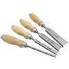 BLUSTEELE Narex (Made in Czech Republic) 4 pc set 6mm (1/4), 12 (1/2), 20 (3/4), 26 (1 1/16) mm Woodworking Chisels 863010 by Narex