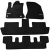 J&J AUTOMOTIVE Tappetini in Velluto Nero su Misura con Logo per Citroen C4 Grand Picasso 2006-2013, Adattamento Preciso, Base Antiscivolo, Zona Pedali Rinforzata