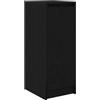 vidaXL Scarpiera Rovere Nero 29,5x34x76 cm in Legno Multistrato, armadietti per Scarpe, scaffale per Scarpe, scarpiera, Contenitore per Scarpe