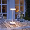 Northpoint Lampada da tavolo a LED, design sottile, dimmerabile, per interni ed esterni, con batteria da 1800 mAh (bianco)