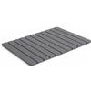 MGE World Tappetino Bagno Diatomite Pieghevole, Tappeto Bagno Antiscivolo e Assorbente ad Asciugatura Rapida, Aiuta a Ridurre Umidità e Cattivi Odori, per Doccia, Vasca e Lavabo, 60 x 39 cm, Grigio Scuro