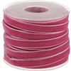 POFET Rotolo con Nastro in Velluto, Lungo 18,3 m e Largo 10 mm, per Il Fai da Te, Decorazioni, Colore: Viola Chiaro