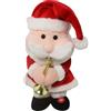Clondo Babbo Natale Con Tromba, Addobbo Natalizio, Decorazione di Natale, Ornamento, Tradizione, Oggettistica, 30H cm, Movimento, Musica