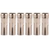 Uonlytech Tubo Portalampada Candela Copertura Sostitutiva Riutilizzabile 6 Pezzi in Ferro Oro per Lampadario a Candela Classico per Lampadari