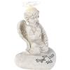 Lunartec Figurina angelo custode con luce LED solare, 7 LED, 20 cm, IP44