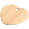 T&G Woodware Colonial Home - Tagliere a Forma di Cuore, in Legno di Albero della Gomma, con tagliapasta a Cuore, 250 x 235 x 15 mm