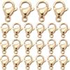 SUNNYCLUE 1 scatola 100 pezzi Chiusure per Aragosta In Acciaio Inossidabile Placcato Oro 24K Gioielli Sfusi Chiusura A Moschettone Chiusura 6x9mm Mini Braccialetti Connettori Clip Chiusure Chiusure Ad