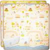 elematt Tappeto per bebè imbottito pieghevole in materiale XPE, spessore 1,5 cm, misure 150 x 180 cm - tappetino attività bebè reversibile - tappetino per bebè pavimento + borsa PU premium elematt + 20 carte