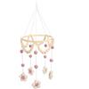 Generic Giostrina Sospesa per Neonati, Morbida Decorazione Fatta a Mano per la Cameretta dei Neonati, 19,5 X 60 Cm, con Grazioso Motivo a Margherita, Ed Elegante (PINK)