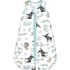 Mosebears Sacco nanna invernale per bambini, 2,5 tog,cotone, per diverse misure dalla nascita all'età di 24 mesi(blue zoo,0-6 mesi)