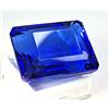 Gemma Sciolta Topazio Naturale Brasile 130 Ct Blu Taglio Smeraldo AGL