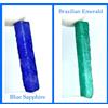 120 Ct Slices Grezzi Di Smeraldo Brasiliano Naturale E Zaffiro Blu Coppia AD1254