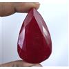 Francobollo Gratis 233.30 CT Naturale Africano Rosso Rubino 52 X 32 MM Pera Cut