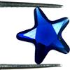 1.50 KT Zaffiro Blu Loose Gemma Naturale a Forma di Stella Certificato CA5