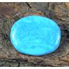 20.45 CT Naturale Arizona Blu Turchese Ovale Gemma Certificato E5117