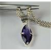 Violetto Ametista 8.45 Carato Naturale Marquise Gemma Certificato Ciondolo Vedi
