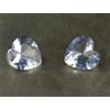 Forma Cuore 5.45 CT Naturale Bianco Zaffiro Loose Gemma Paio Certificato CA12