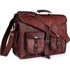 Fatto a mano Borsa Porta PC In Cuoio Da 15 Pollici Stile Messenger Professionale Per Ufficio