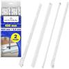 MONTERAL 2 Paia Guide per Cassetti 450 mm H 20 x 0,9 mm - Bianchi Guide Cassetti Scorrevoli Hanno Un'estensione Parziale di 363 mm - Garanzia di 10 Anni - MONTERAL
