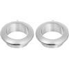 QUARKZMAN 2pz 0,98 pollici (25mm) Passacavi in Nylon per Scrivania, Copertura Foro Cavi Plastica, Organizzatore Cavi per Scrivania Armadio Computer, Argento