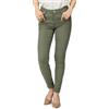 Amazon Essentials Jeans Skinny Elasticizzati a Vita Media - colori fuori produzione Donna, Bianco, 52 Lungo