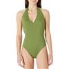 Amazon Essentials Costume Intero Halter Donna, Verde Oliva, 42