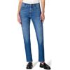 Amazon Essentials Jeans a Vita Alta a Gamba Dritta Donna, Blu Medio, 48
