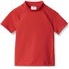 Amazon Essentials Maglietta Rashguard a Maniche Corte da Ragazzo, Rosso Papavero Brillante, 3T