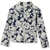 Amazon Essentials T-Shirt Rashguard a Maniche Lunghe, UPF 50 Bambini e Ragazzi, Blu Marino Folk Floral, 4 Anni