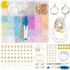 ARTREE Set di perline in silicone da 4 mm, 24 colori, perline pony in morbido silicone, set per gioielli fai da te con lettere per braccialetti dell'amicizia