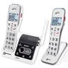 Geemarc, Telefono Cordless Duo con 2 Cornette / Segreteria / Audio Amplificato