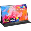 Yodoit Monitor portatile 17,3 pollici 100% sRGB 1920 × 1080 Schermo monitor FHD