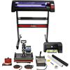 MONSTERSHOP Bundle Taglio Vinile LED Pressa a Caldo 5 in 1 Stampante Inclusa
