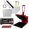 MONSTERSHOP Pressa a Caldo 38x38 cm e Taglierina 36 cm - Kit Completo Sublimazione