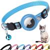 Croc-Cat Collare gatto Airtag con porta per localizzatore - Accessori per sicurezza gatti - Compatibile con Apple airtag - Airtag GPS non incluso !