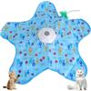 TNSLAND Giocattolo interattivo per gatti, giocattolo stimolante per gatti a forma di stella, regolazione a tre velocità per stimolazione mentale, giochi, allenamento e caccia