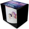 Pyramid International K-POP Demon Hunters (HUNTRIX Chibi) - Tazza in ceramica premium da 315 ml con interno colorato - Tazza da caffè con accenti interni vivaci