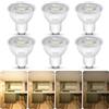 Flaspar Lampadine Led Gu10 Dimmerabile, 7W Faretto Led GU10 Equivalente a 60W, Luce Bianca Calda 3000K, 600 Lumen, 38° Angolo del Fascio, Basso Consumo, per Luci da Binario, Luci Incassate, 6 Pezzi