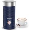 SIMPLETASTE Montalatte Elettrico 4 in 1, Blu | Interno Antiaderente, Facile da Pulire, Spegnimento Automatico, Schiuma Calda e Fredda, per Latte, Macchiato e Cappuccino