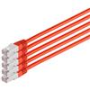 S-CONN maximum connectivity Cavo patch cat 6 S/FTP PIMF HF VE5 rosso 0,5 m