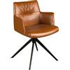 ANGEL CERDA SL Angel Cerdá sedia girevole in ecopelle marrone cognac 4193