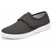 GladRags Scarpe da ginnastica da uomo in tela con chiusura a strappo, vestibilità ampia, colore: blu navy, antracite o tortora, taglia 39-46, Carbone, 45 EU