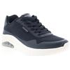 Skechers Sneaker Uomo Spring On Air Uno Flex 183310 (Black, Sistema Taglie Calzature EU, Adulto, Uomo, Numero, Media, 45)