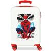 Disney Joumma Marvel Spider-Man Urban Hero, Valigia da cabina bianca, 38 x 55 x 20 cm, rigida in ABS, chiusura a combinazione laterale, 34 l, 2,6 kg, 4 ruote doppie, bagaglio a mano