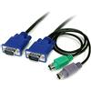 StarTech Cavo KVM Ultra-Sottile PS/2 VGA 3 in 1, M/M, 1,8m (SVECON6)