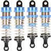 RcThjia Ammortizzatori oliati aggiornati 66 mm/72 mm set di ammortizzatori in alluminio per auto RC 1/12 1/14 1/16 - Compatibile con WLtoys 144001, 124019, MJX 16208, HBX e altro