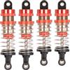 RcThjia Ammortizzatori oliati aggiornati 66 mm/72 mm set di ammortizzatori in alluminio per auto RC 1/12 1/14 1/16 - Compatibile con WLtoys 144001, 124019, MJX 16208, HBX e altro