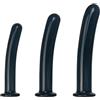 WEJFHBCOV Dildo anale SM Super Smooth in vetro con base in vetro, 3 misure, dildo anale in cristallo for donne e uomini, giocattolo sessuale vaginale for punto G.(L)